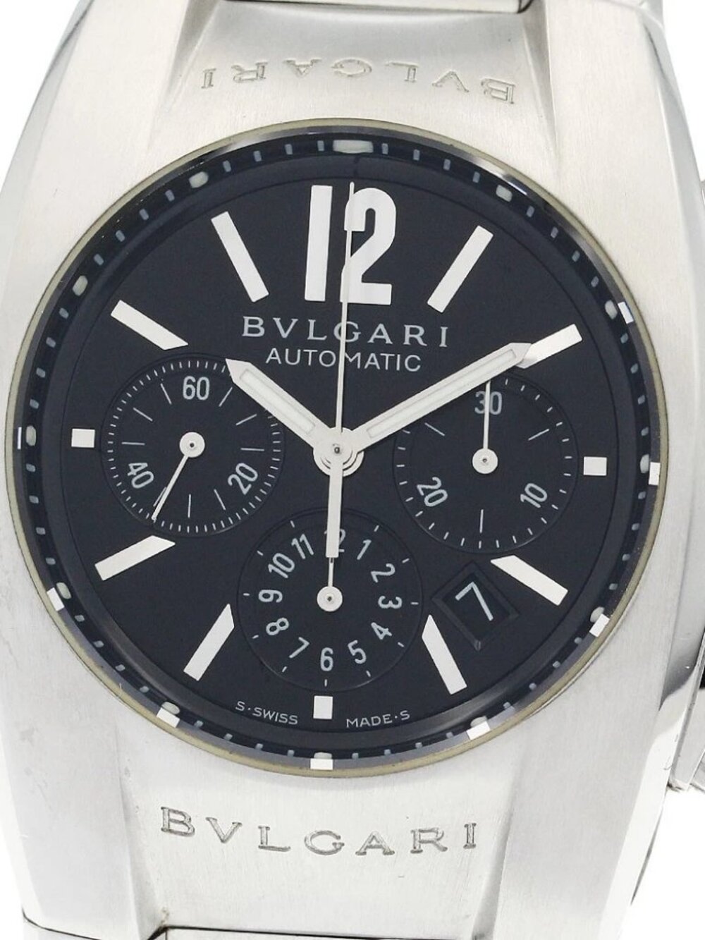 BVLGARI Elgon EG35SCH Chronograph Black Dial Automatic Boy's Watch_939421